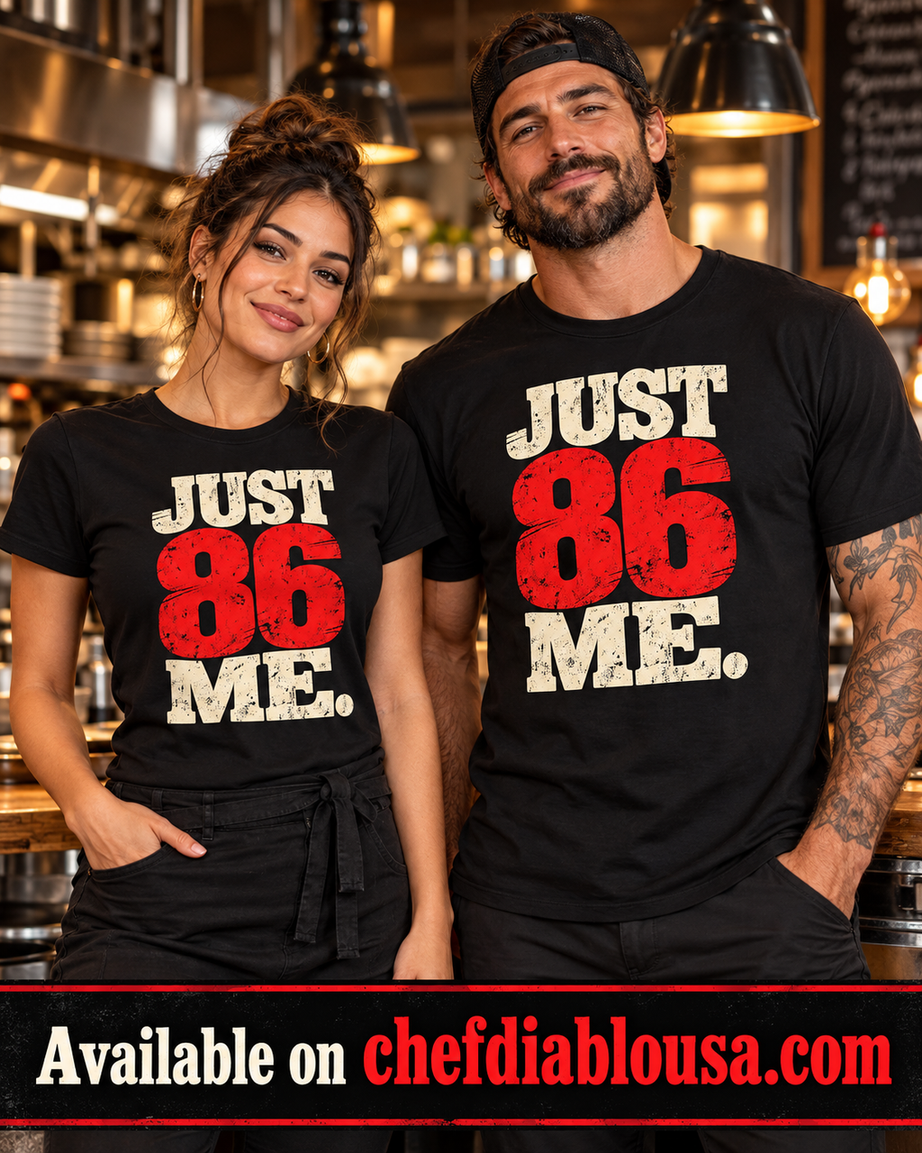 Just 86 Me Funny Restaurant Worker T Shirt